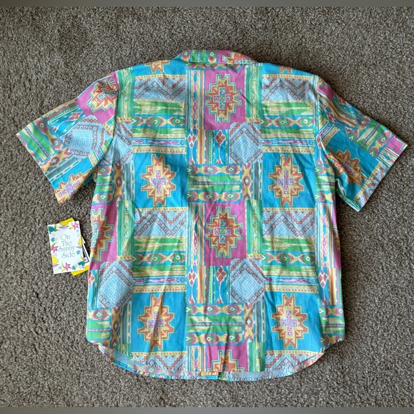 NWT VTG 80s Cape Cod‎ Sportswear Women’s XXL Button Up Vacation Shirt Summer - Picture 5 of 5